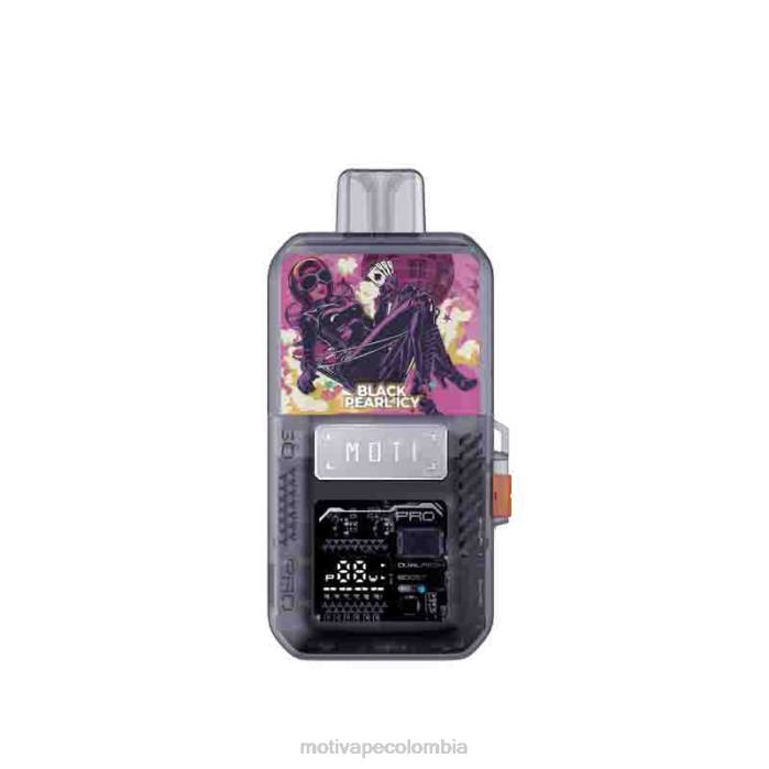MOTI vape recargable Colombia - MOTI Go Pro dispositivo+pod desechable perla negra helada 425R86