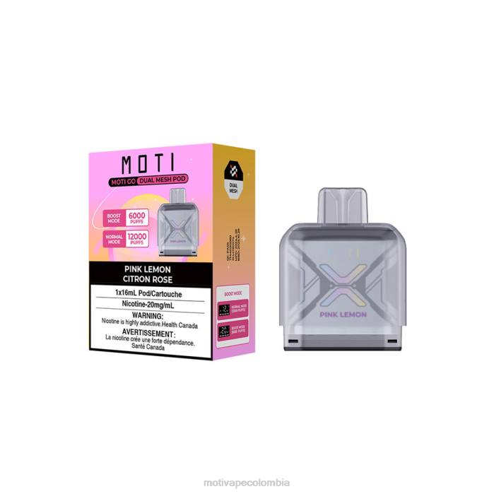 MOTI piin precio Colombia - MOTI Go Pro vaina desechable limon rosa 425R87