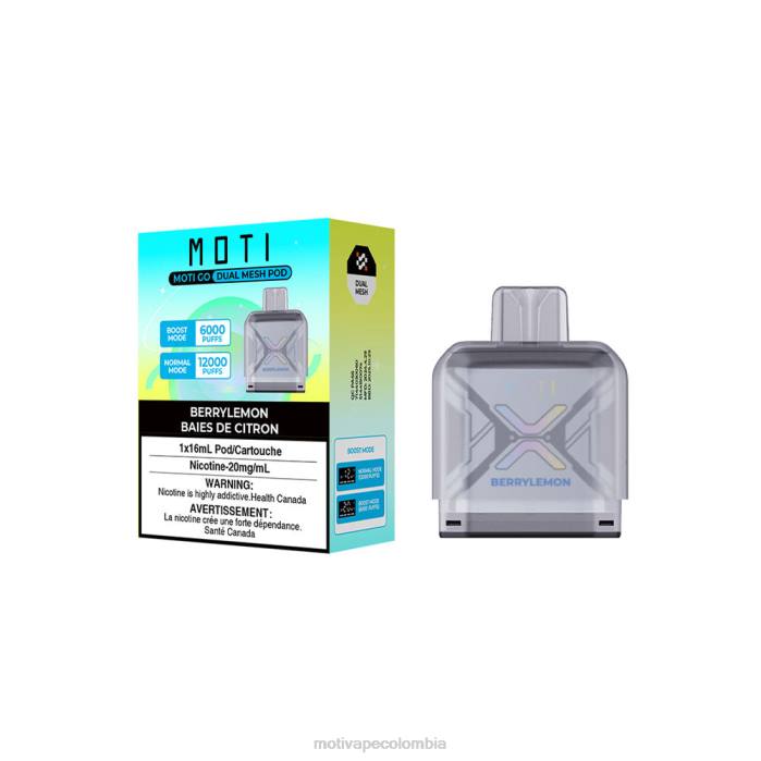MOTI vape Bogotá - MOTI Go Pro vaina desechable baya limon 425R90