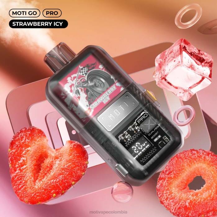 MOTI precio Colombia - MOTI Go Pro vaporizador desechable (5%, 12000 inhalaciones) fresa helada 425R22