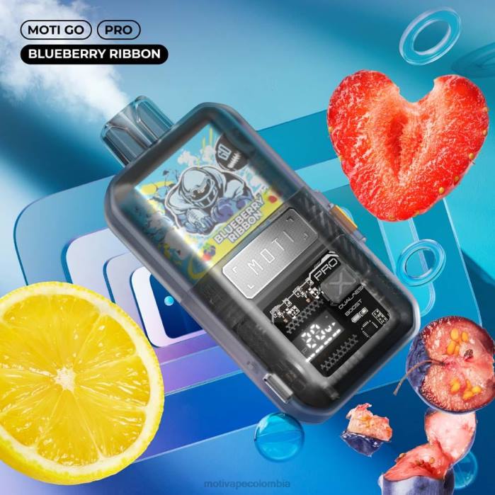 MOTI vape amazon - MOTI Go Pro vaporizador desechable (5%, 12000 inhalaciones) cinta de arándanos 425R14