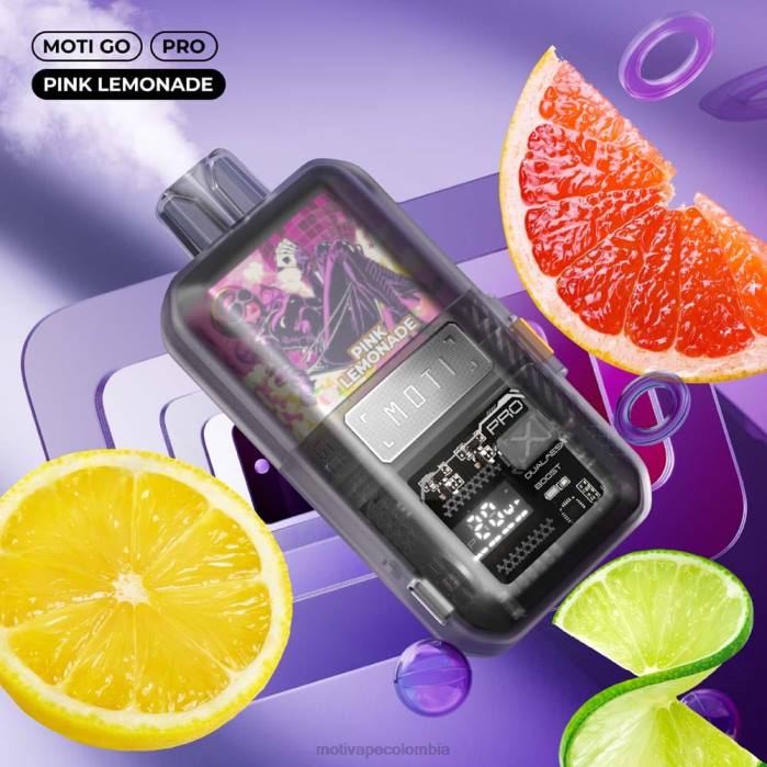 MOTI vape review - MOTI Go Pro vaporizador desechable (5%, 12000 inhalaciones) limonada rosa 425R18