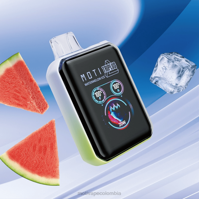 MOTI vape Bogotá - MOTI Triplus Vape desechable de 20k (5%, 20000 inhalaciones) hielo de sandia 425R10