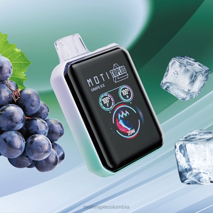MOTI vape amazon - MOTI Triplus Vape desechable de 20k (5%, 20000 inhalaciones) hielo de uva 425R4
