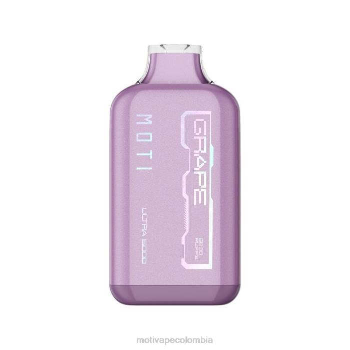 MOTI vape Bogotá - MOTI Ultra vaporizador desechable (5%, 6000 inhalaciones) uva 425R30