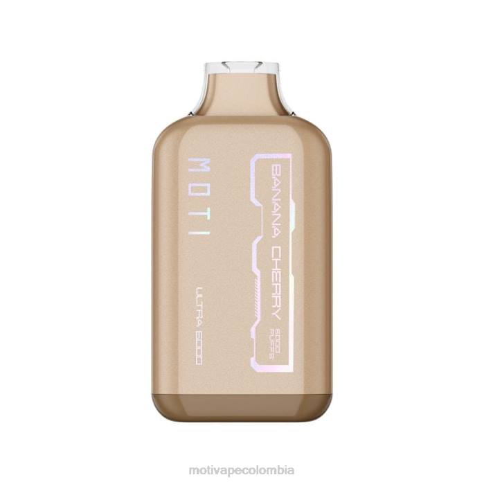 MOTI vape recargable Colombia - MOTI Ultra vaporizador desechable (5%, 6000 inhalaciones) cereza de plátano 425R26